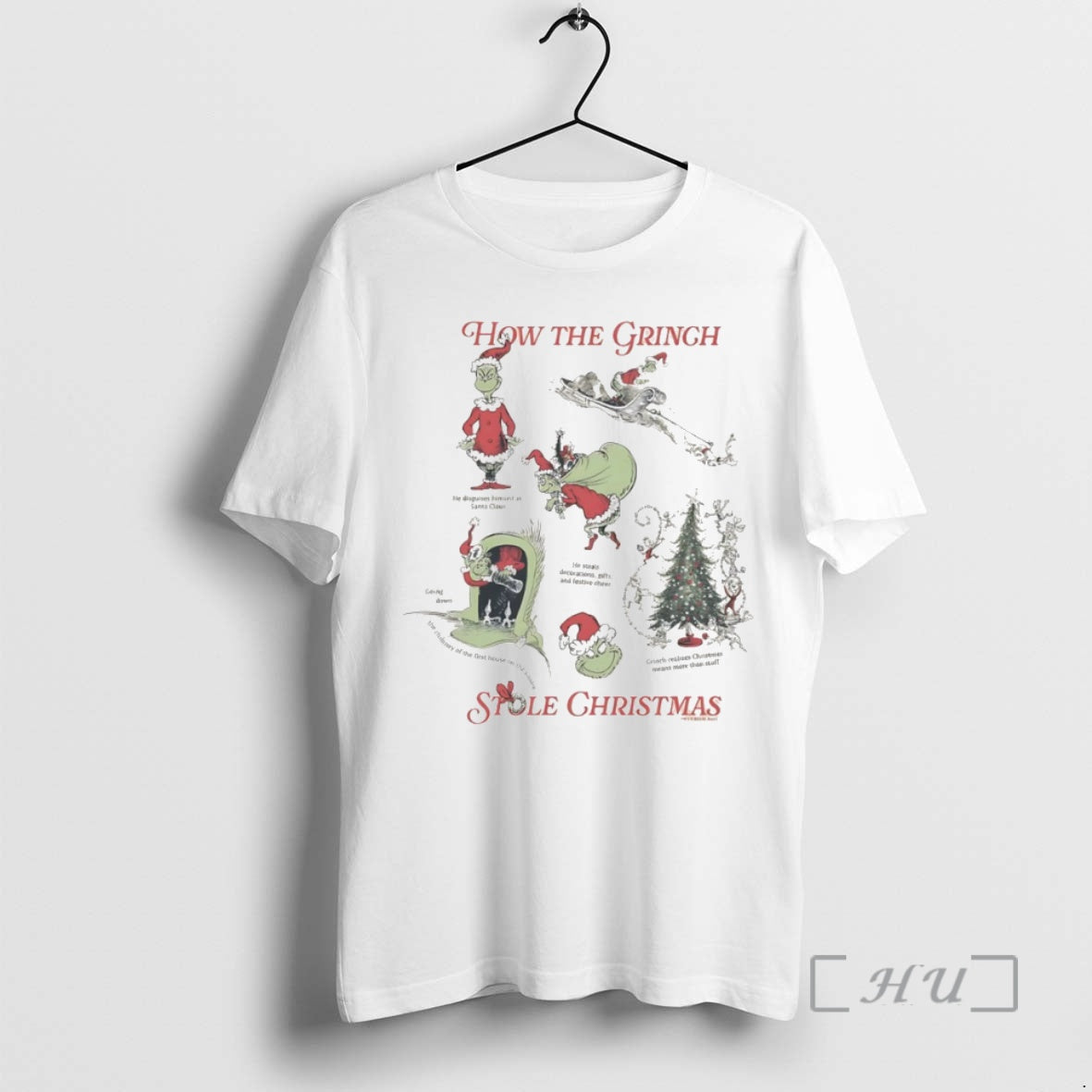 Trending How Grinch Stole Circle - Adult & Kids T-Shirts, Sweatshirts & Hoodies apparel design preview 1