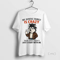 Trending Husky Middle Finger My Whole Family Is Crazy - Adult & Kids T-Shirts, Sweatshirts & Hoodies apparel design preview 1