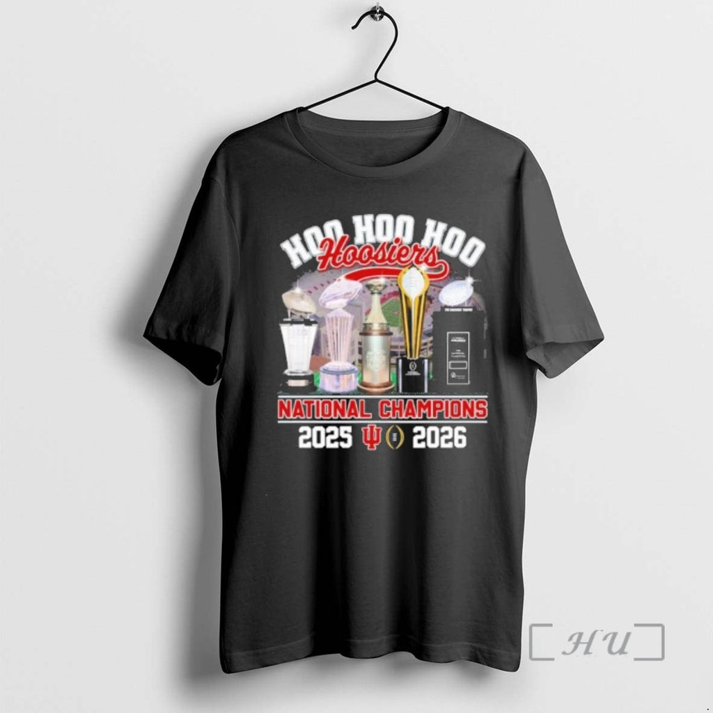 Trending Iu Football National Champions Hoo Trophy - Adult & Kids T-Shirts, Sweatshirts & Hoodies apparel design preview 1