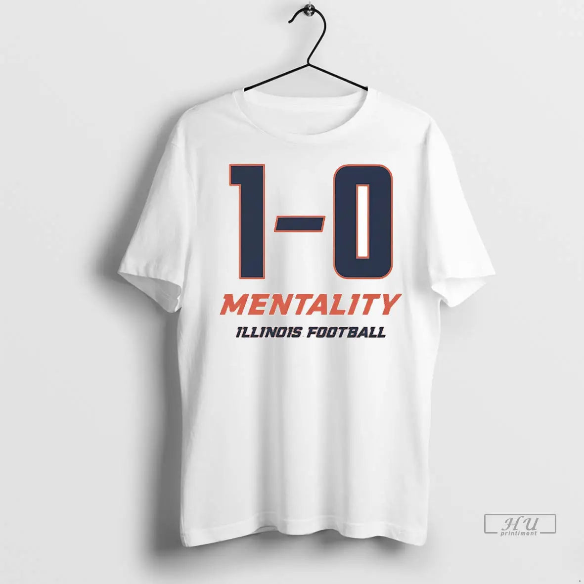 Trending Illinois Football 1 0 Mentality - Adult & Kids T-Shirts, Sweatshirts & Hoodies apparel design preview 1