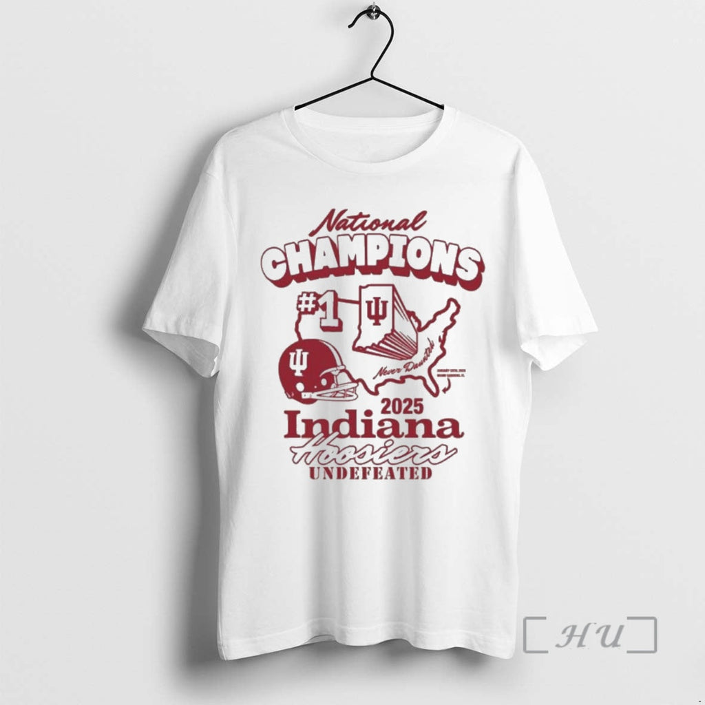Trending Indiana 2025 National Champions Undefeated - Adult & Kids T-Shirts, Sweatshirts & Hoodies apparel design preview 1