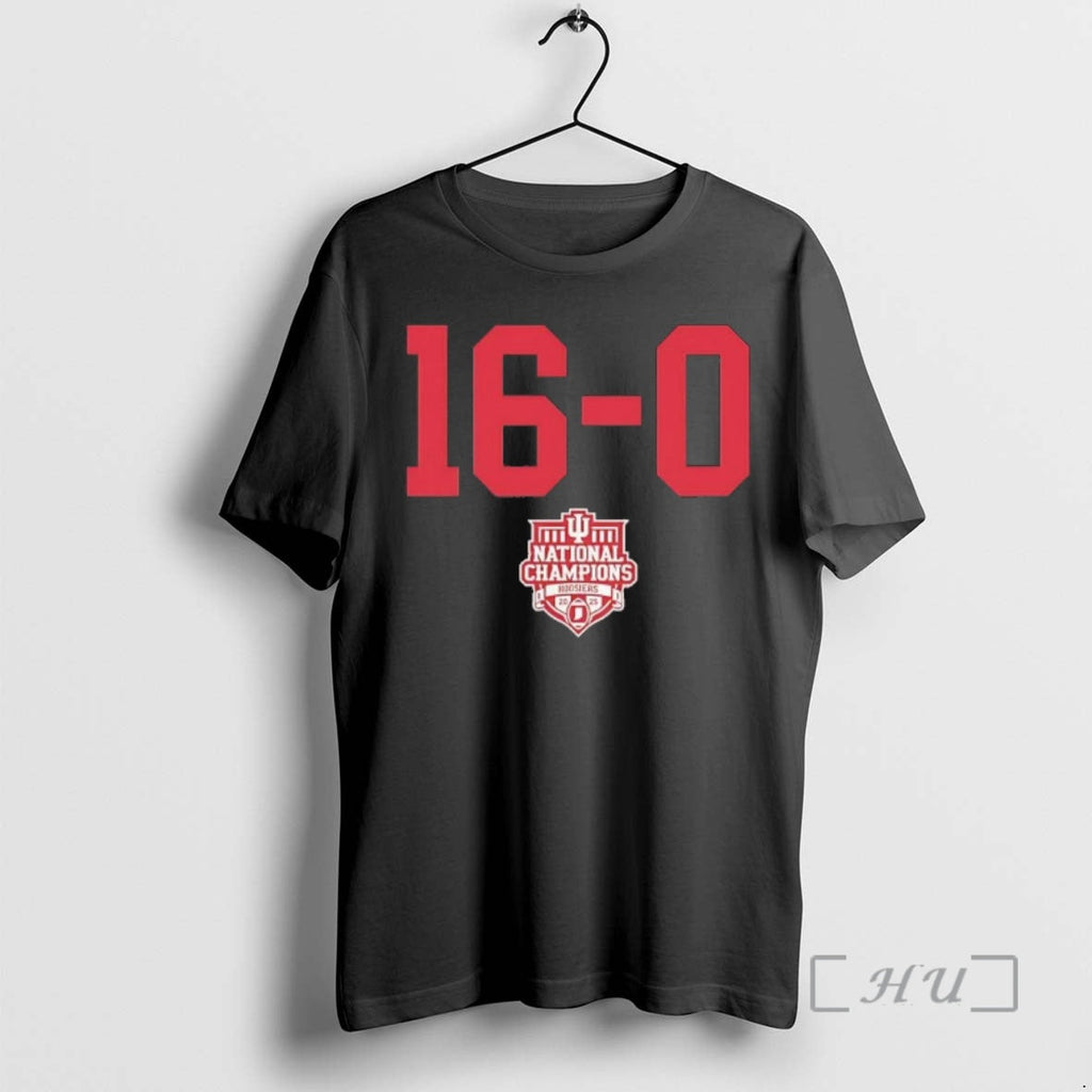 Trending Indiana Football 16 0 Miami 2025 Cfp - Adult & Kids T-Shirts, Sweatshirts & Hoodies apparel design preview 1