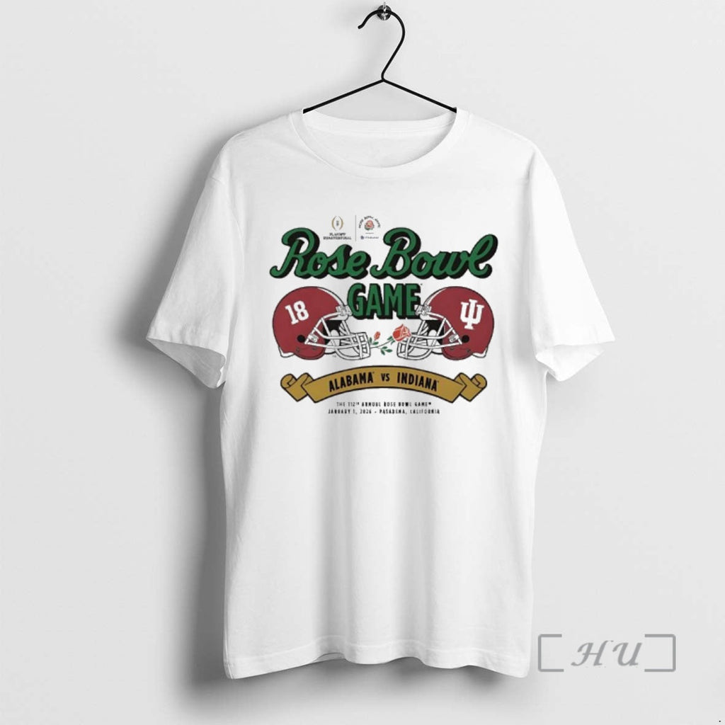 Trending Indiana Vs Alabama 2026 Rose Bowl Game - Adult & Kids T-Shirts, Sweatshirts & Hoodies apparel design preview 1