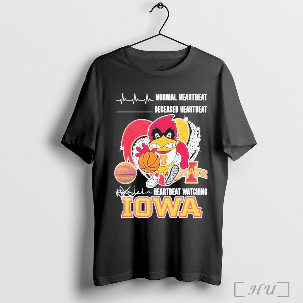 Trending Iowa State Cyclones Normal Heartbeat - Adult & Kids T-Shirts, Sweatshirts & Hoodies apparel design preview 1