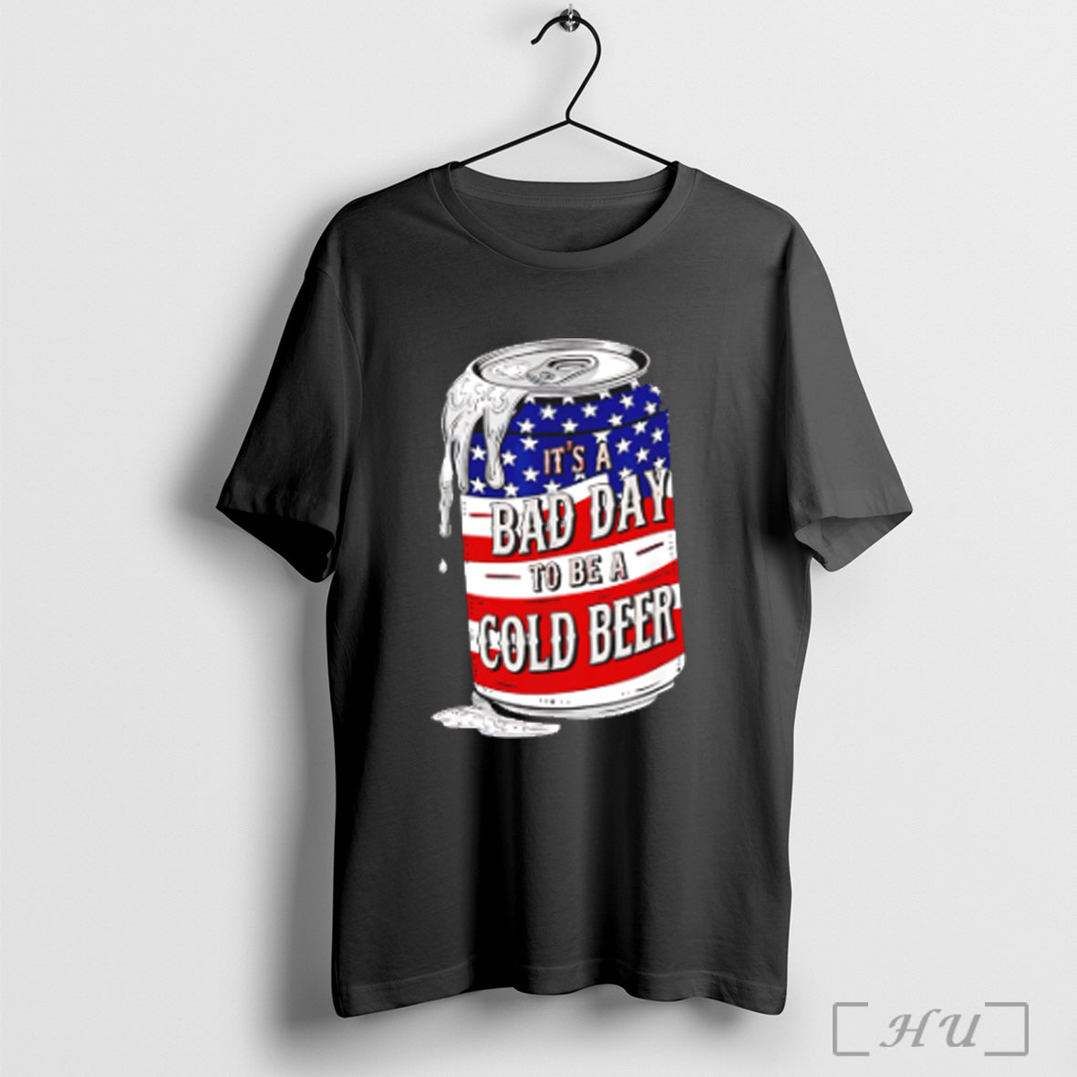 Trending Its A Bad Day To Be Cold Beer Funny 4th Of - Adult & Kids T-Shirts, Sweatshirts & Hoodies apparel design preview 1