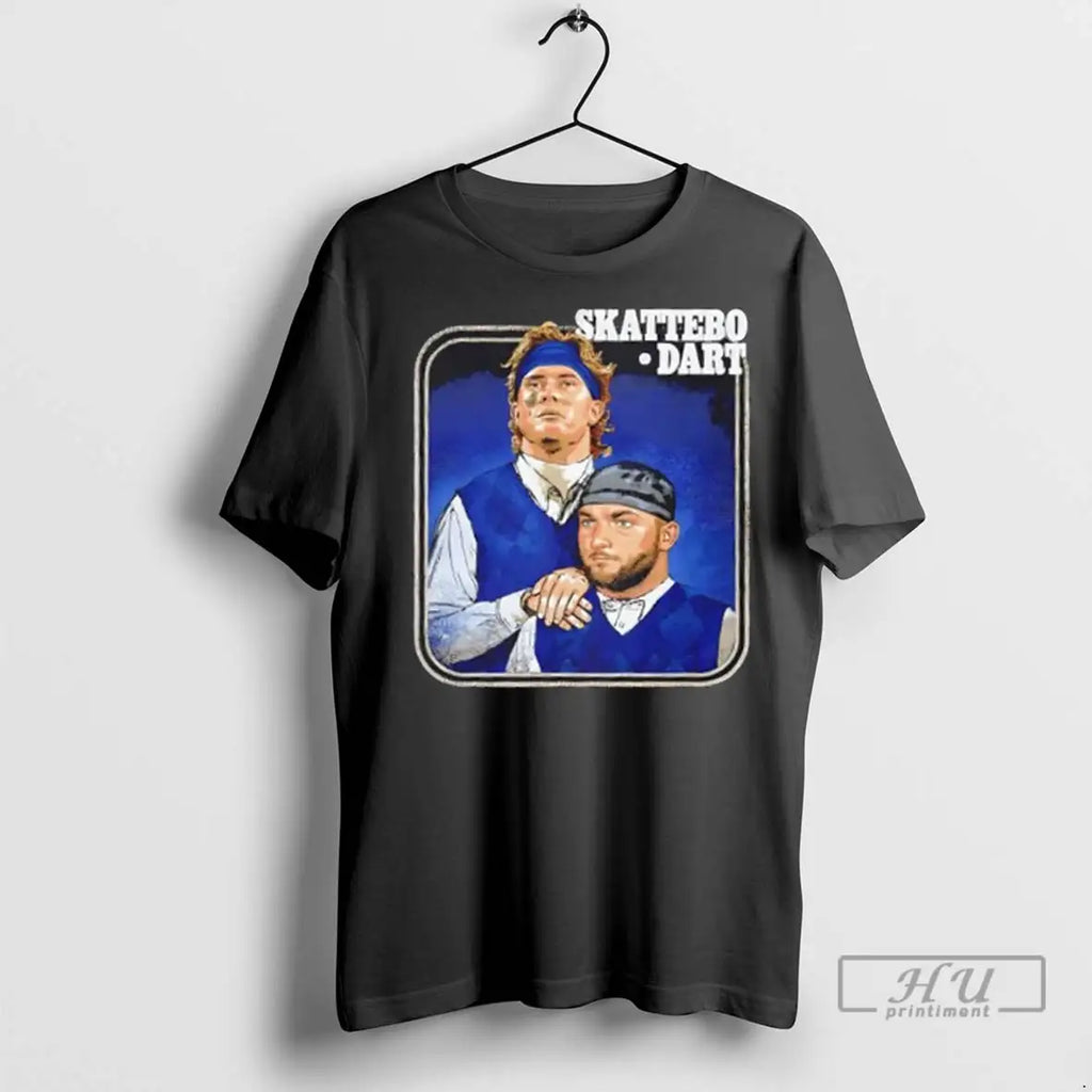 Trending Jaxson Dart Cam Skattebo New York Giants - Adult & Kids T-Shirts, Sweatshirts & Hoodies apparel design preview 1