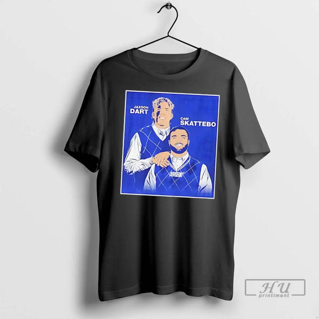 Trending Jaxson Dart And Cam Skattebo Family Portrait - Adult & Kids T-Shirts, Sweatshirts & Hoodies apparel design preview 1