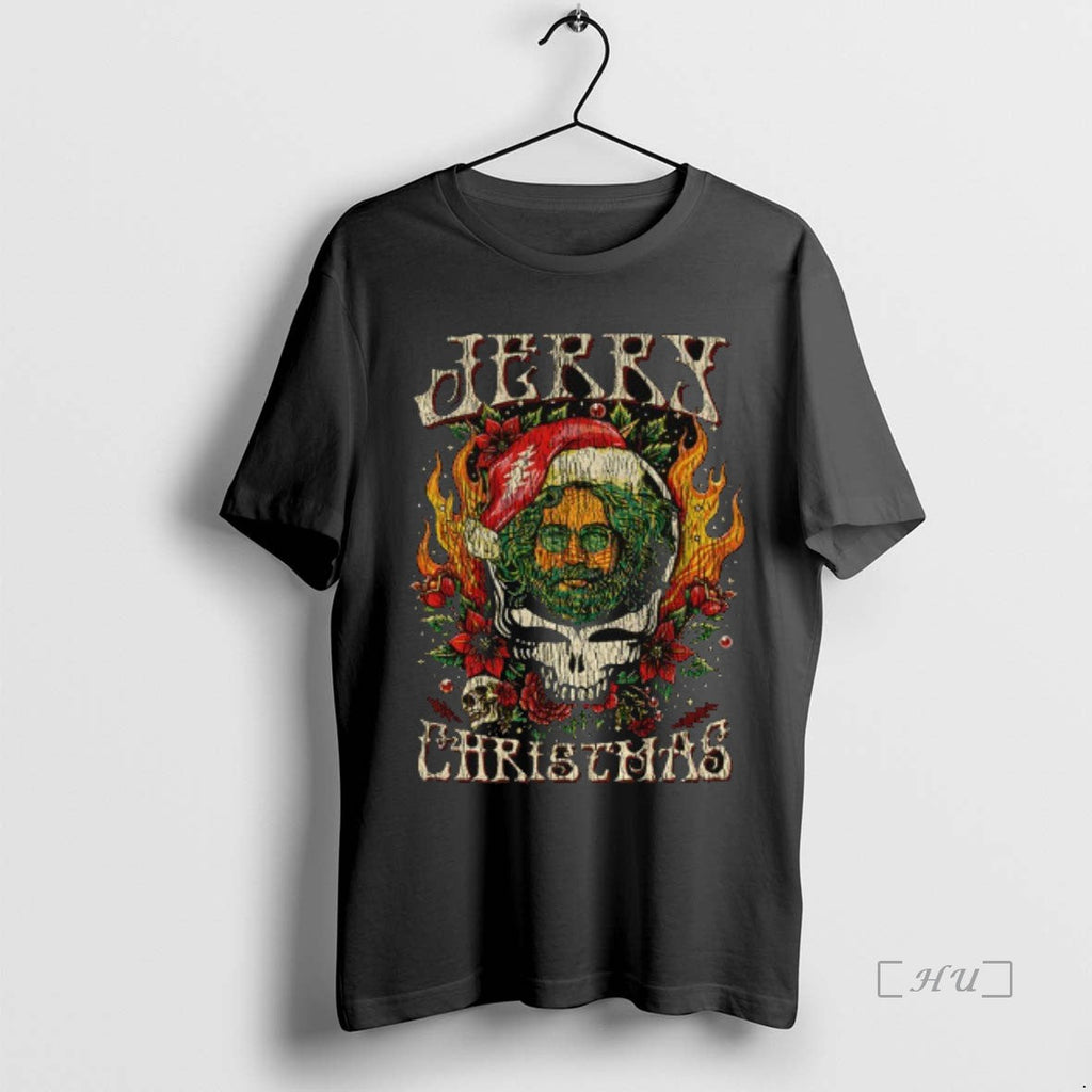 Trending Jerry Grateful Dead Santa Claus Merry - Adult & Kids T-Shirts, Sweatshirts & Hoodies apparel design preview 1