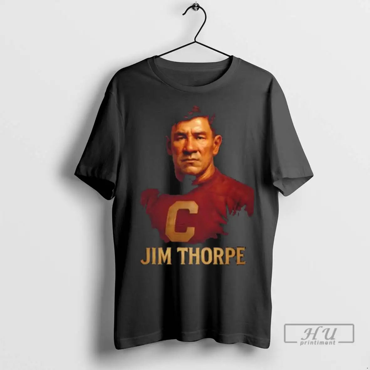 Trending Jim Thorpe Hyper Realistic Digital Art - Adult & Kids T-Shirts, Sweatshirts & Hoodies apparel design preview 1