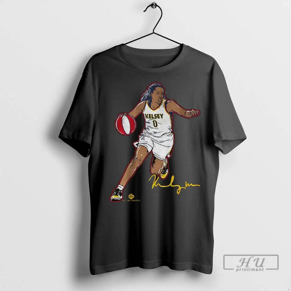 Trending Kelsey Mitchell Superstar Pose Indiana Fever - Adult & Kids T-Shirts, Sweatshirts & Hoodies apparel design preview 1