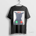 Trending Larry Is Calling Accept Decline Black Cat - Adult & Kids T-Shirts, Sweatshirts & Hoodies apparel design preview 1