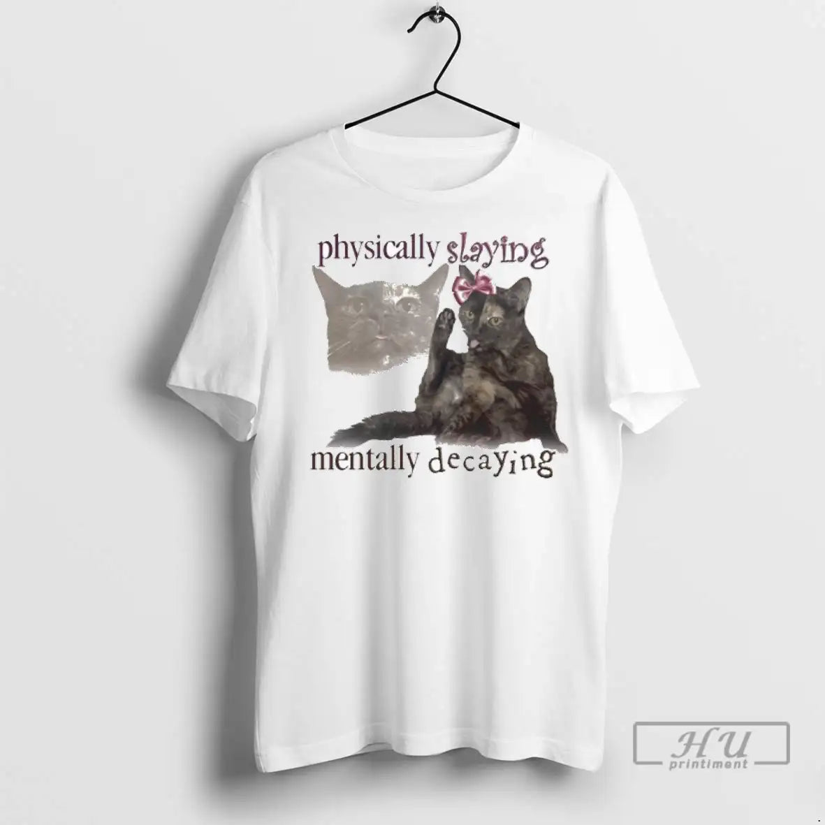 Trending Lilly The Cat Physically Slaying Decaying - Adult & Kids T-Shirts, Sweatshirts & Hoodies apparel design preview 1