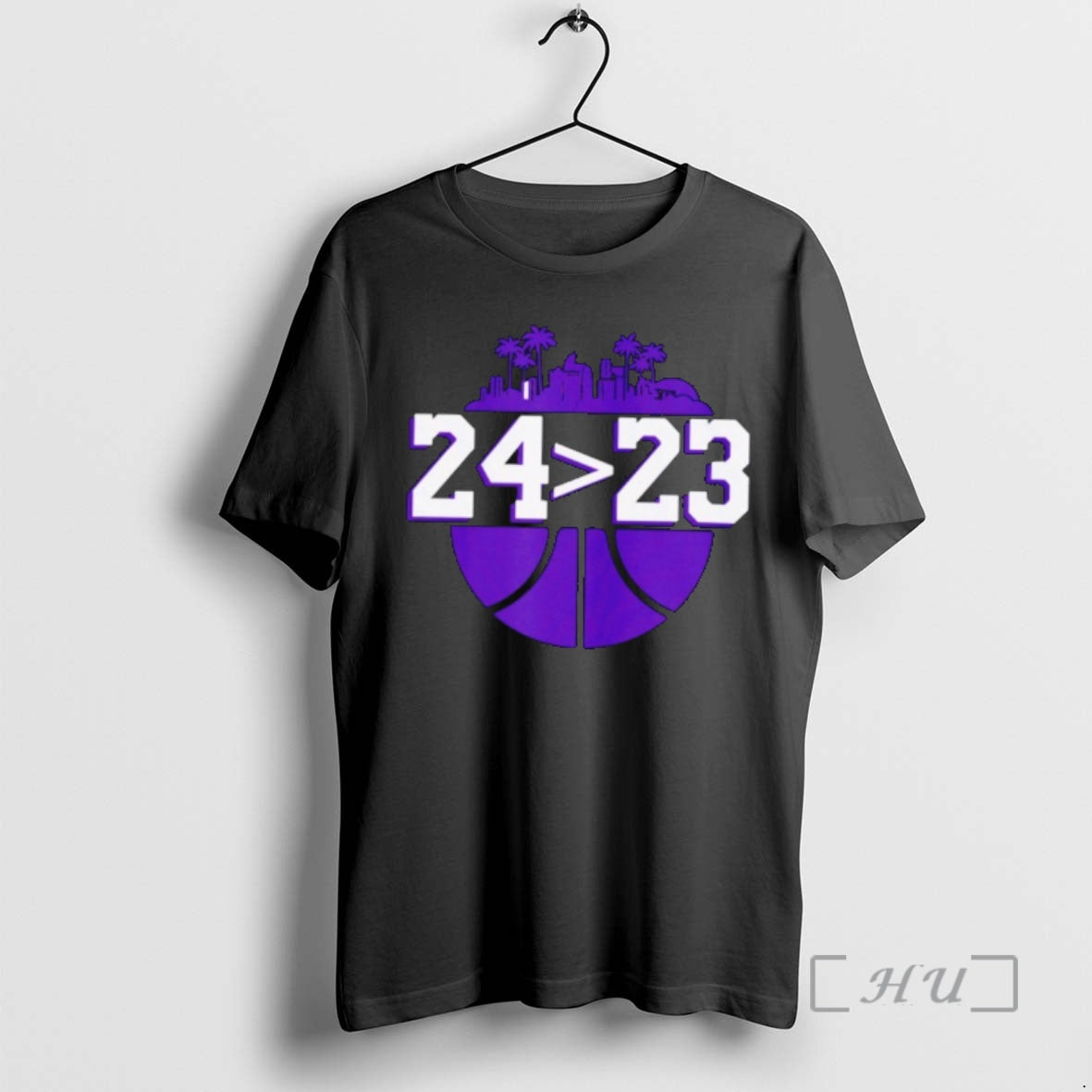 Trending Los Angeles Lakers 24 Over 23 - Adult & Kids T-Shirts, Sweatshirts & Hoodies apparel design preview 1