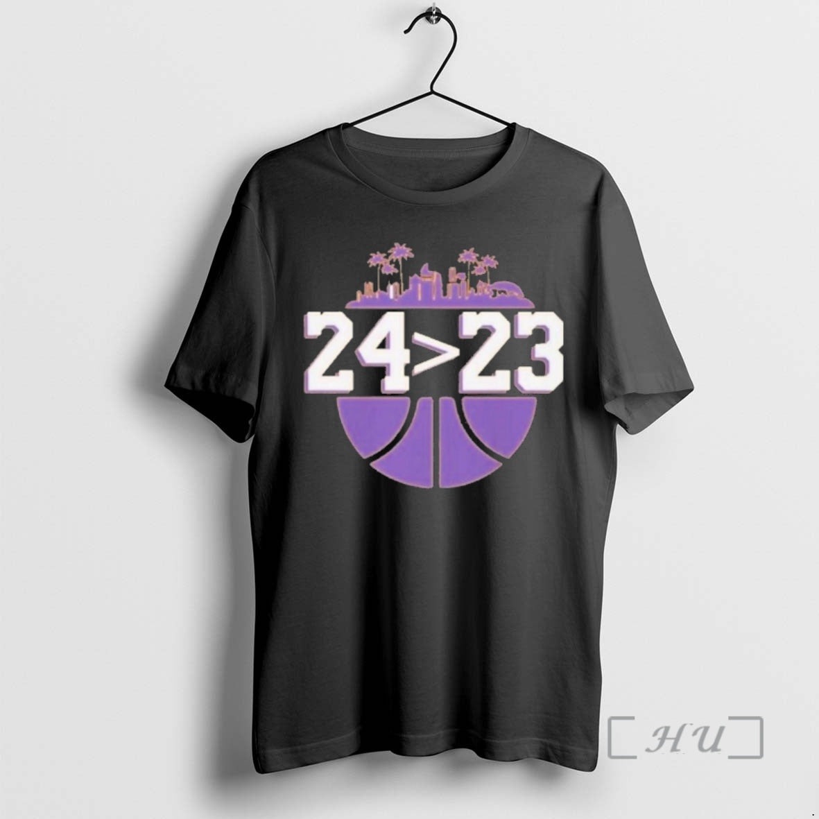 Trending Los Angeles Lakers Kobe 24 Over 23 Lebron - Adult & Kids T-Shirts, Sweatshirts & Hoodies apparel design preview 1