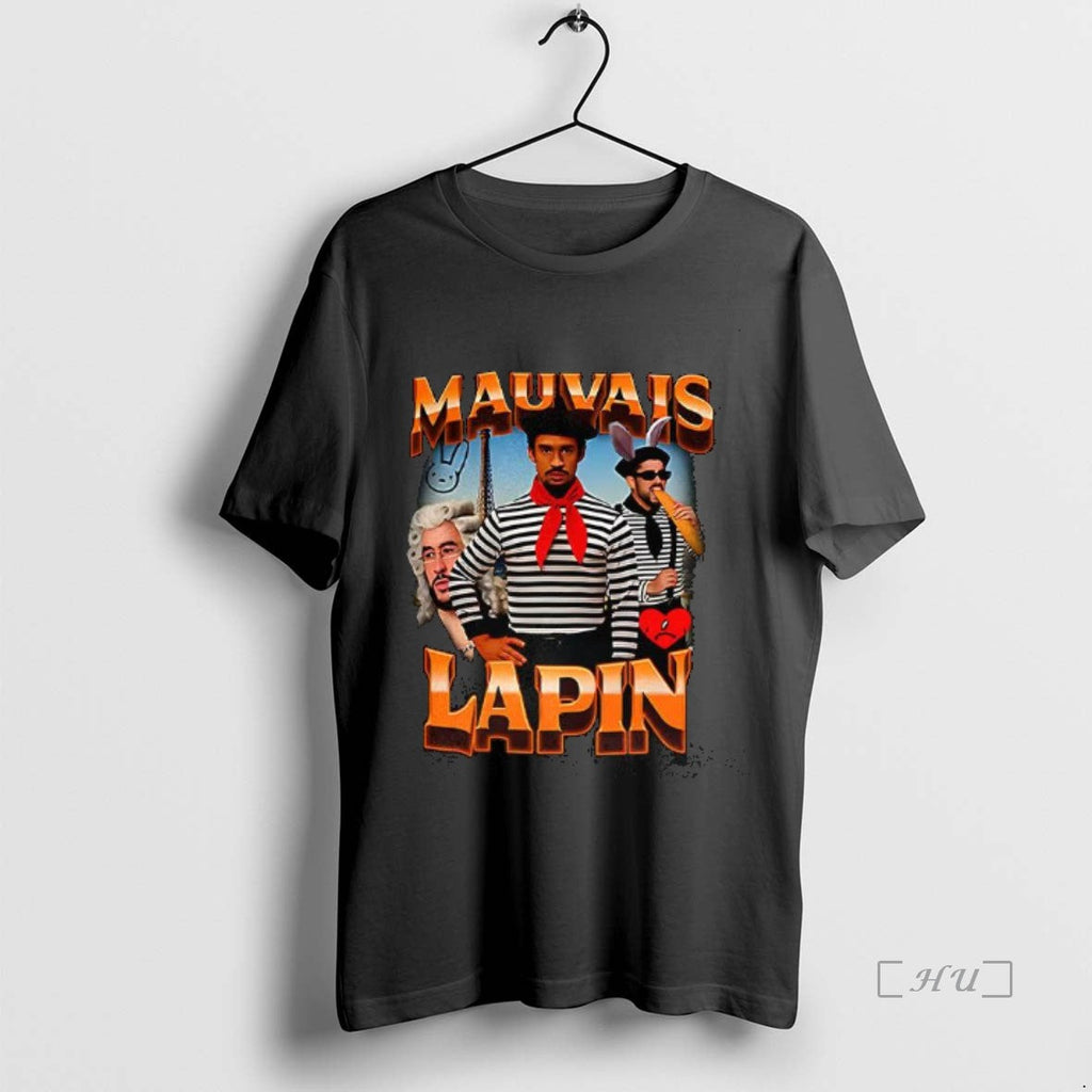 Trending Mauvais Lapin Bad Bunny - Adult & Kids T-Shirts, Sweatshirts & Hoodies apparel design preview 1