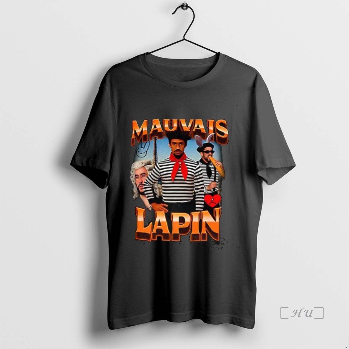Trending Mauvais Lapin Bad Bunny - Adult & Kids T-Shirts, Sweatshirts & Hoodies apparel design preview 1