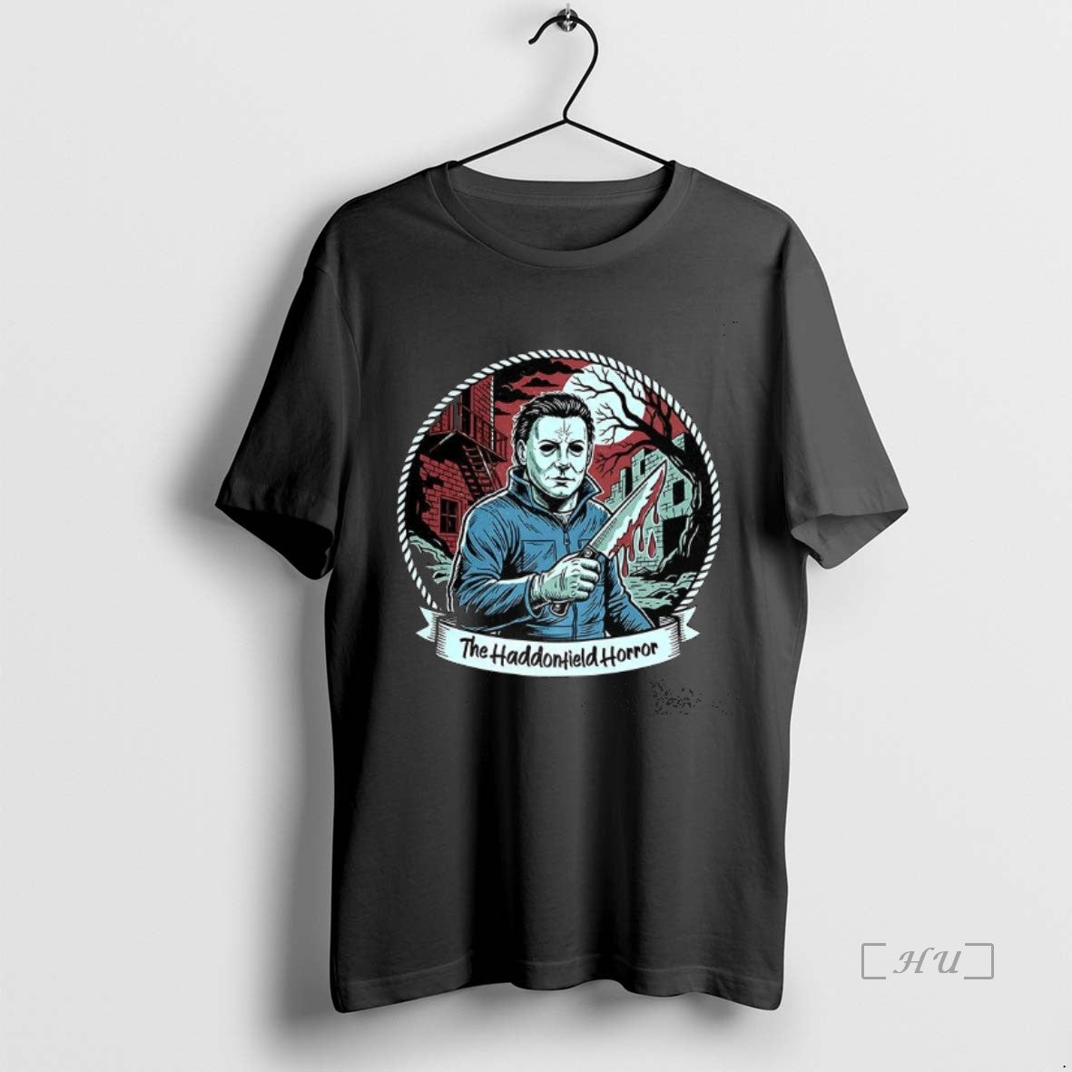 Trending Michael Myers Haddonfield Horror Halloween - Adult & Kids T-Shirts, Sweatshirts & Hoodies apparel design preview 1