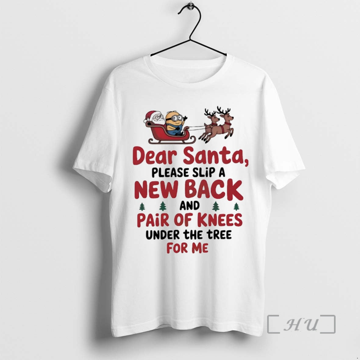 Trending Minions Dear Santa Please Slip New Back Pair - Adult & Kids T-Shirts, Sweatshirts & Hoodies apparel design preview 1