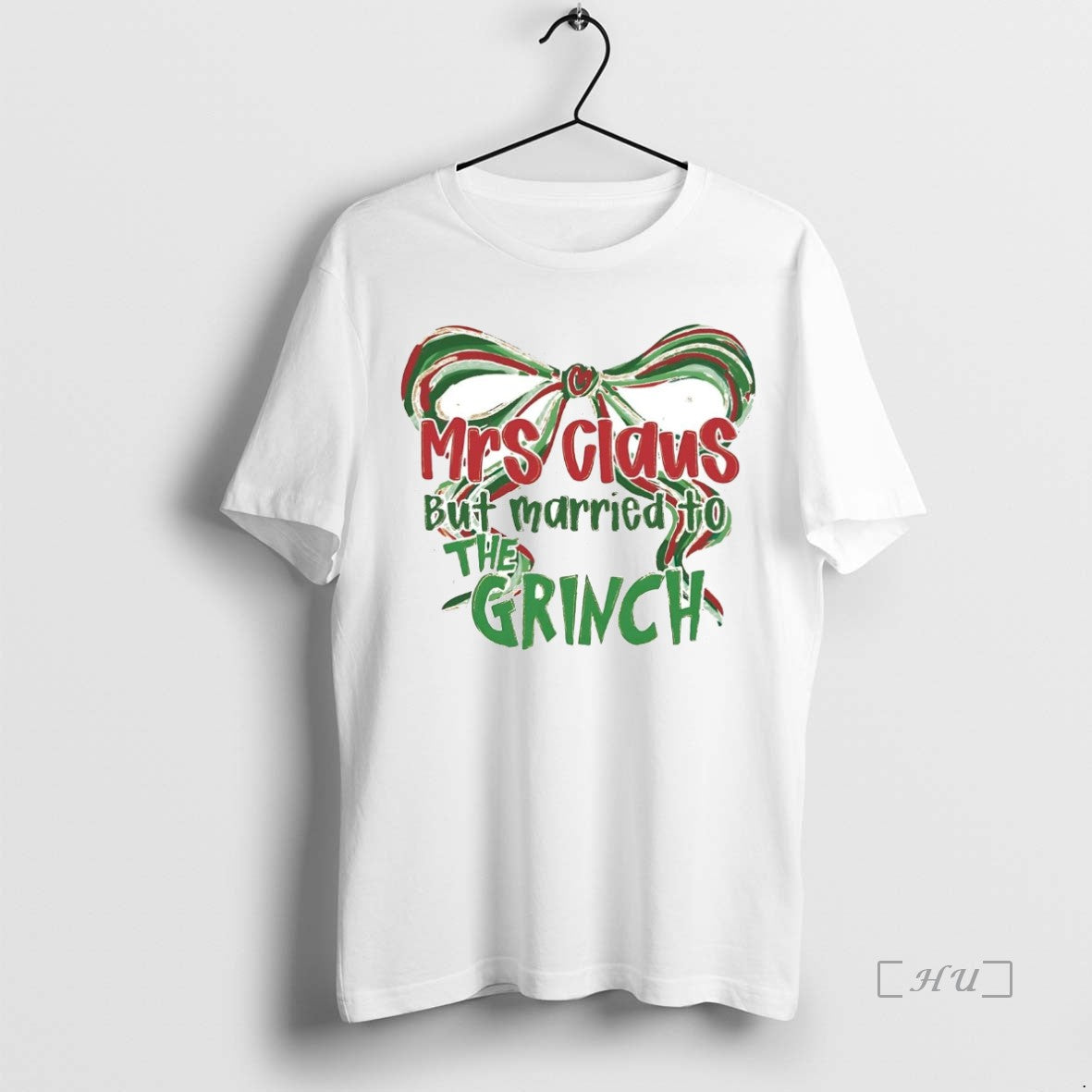 Trending Mrs Claus But Married Grinch - Adult & Kids T-Shirts, Sweatshirts & Hoodies apparel design preview 1
