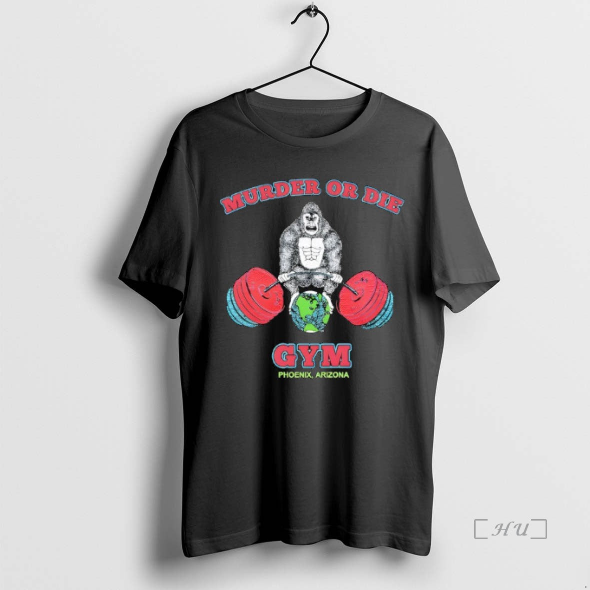Trending Murder Die Gorilla Cakes Gym - Adult & Kids T-Shirts, Sweatshirts & Hoodies apparel design preview 1