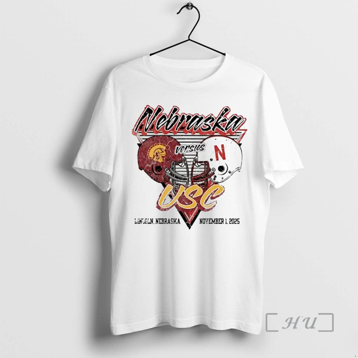Trending Nebraska Cornhuskers Vs Usc Trojans 2025 - Adult & Kids T-Shirts, Sweatshirts & Hoodies apparel design preview 1