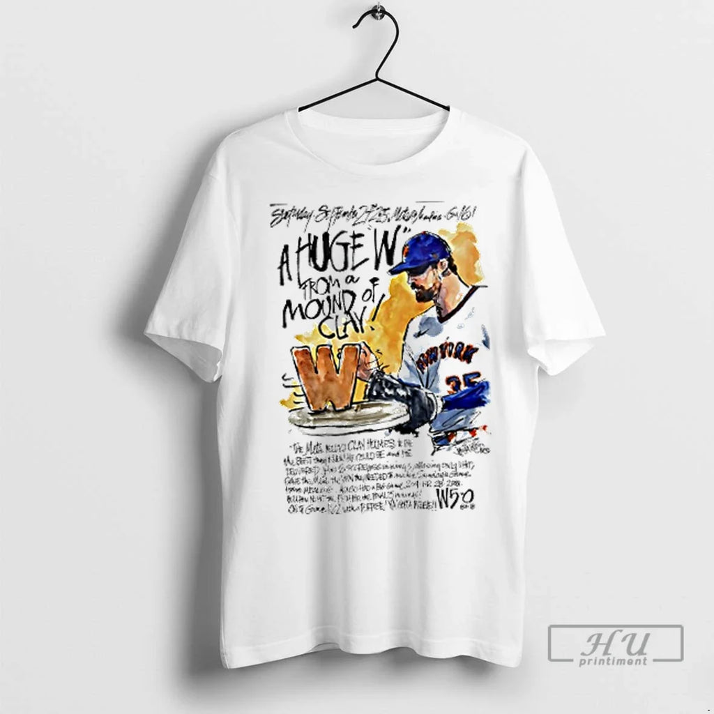 Trending New York Mets Clay Holmes A Huge W From - Adult & Kids T-Shirts, Sweatshirts & Hoodies apparel design preview 1