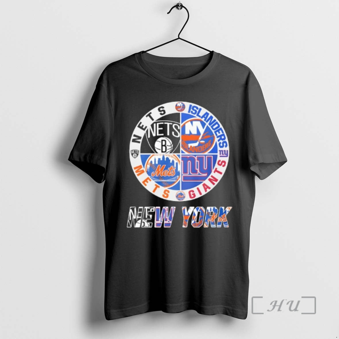 Trending New York Nets Islanders Mets Giants Mashup - Adult & Kids T-Shirts, Sweatshirts & Hoodies apparel design preview 1