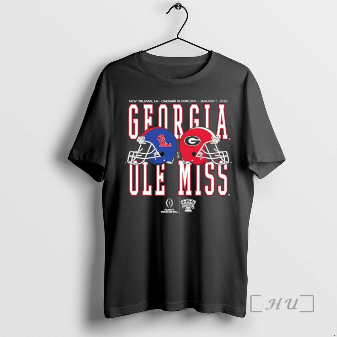 Trending Ole Miss Vs Georgia 2026 Allstate Sugar Bowl - Adult & Kids T-Shirts, Sweatshirts & Hoodies apparel design preview 1
