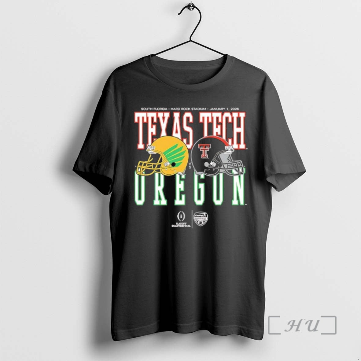 Trending Oregon Vs Texas Tech 2026 Capital One Orange - Adult & Kids T-Shirts, Sweatshirts & Hoodies apparel design preview 1