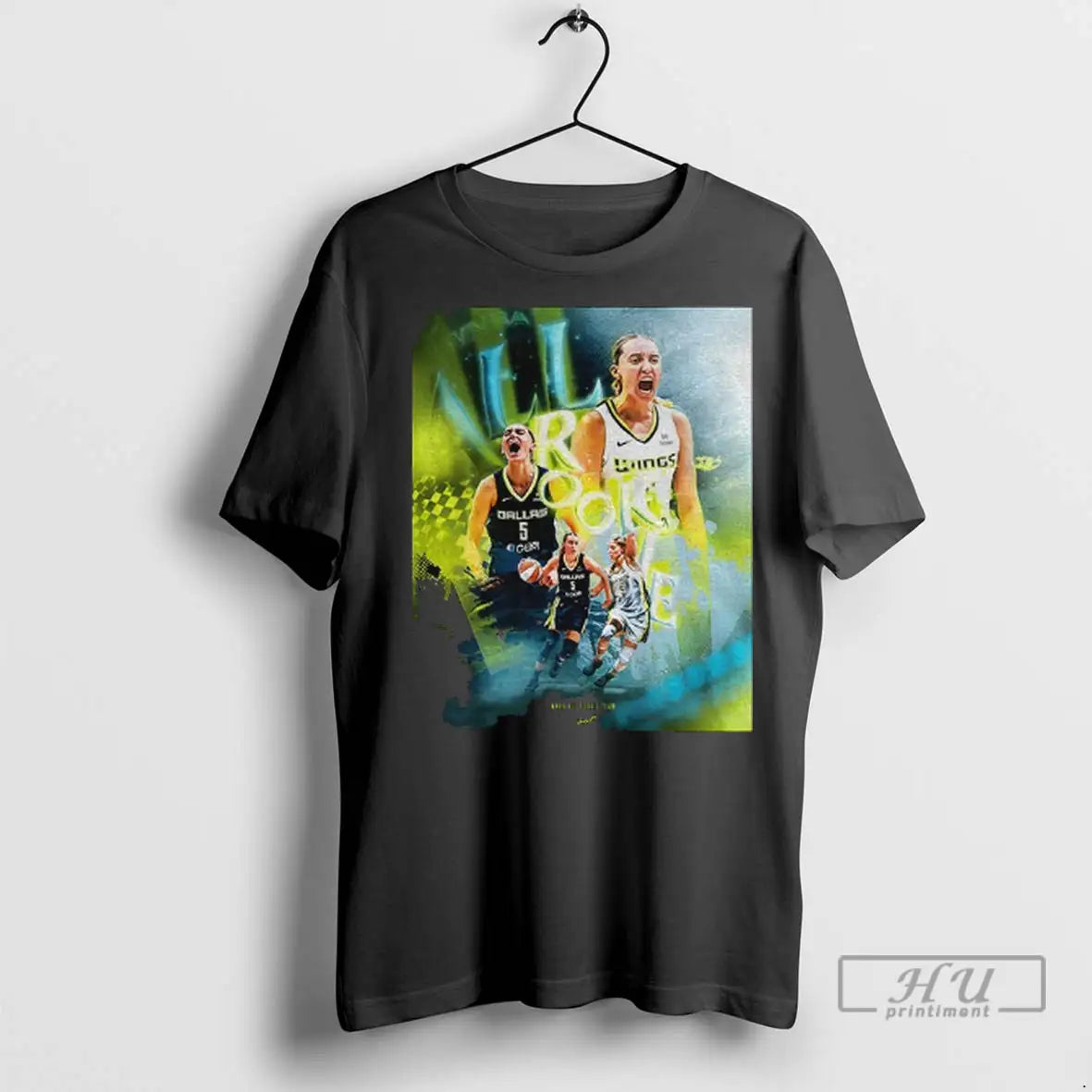 Trending Paige Bueckers Dallas Wings Wnba All Rookie - Adult & Kids T-Shirts, Sweatshirts & Hoodies apparel design preview 1