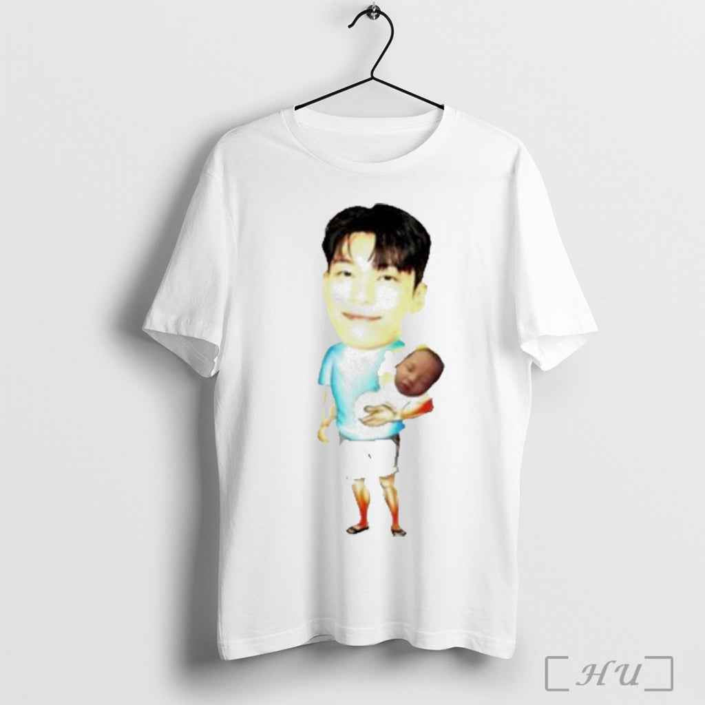 Trending Papa Front Man Wi Ha Carry Player 222 Squid - Adult & Kids T-Shirts, Sweatshirts & Hoodies apparel design preview 1