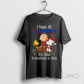Trending Peanuts Characters Lights I Work Academy - Adult & Kids T-Shirts, Sweatshirts & Hoodies apparel design preview 1