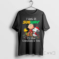 Trending Peanuts Characters Lights I Work Subway Fine - Adult & Kids T-Shirts, Sweatshirts & Hoodies apparel design preview 1
