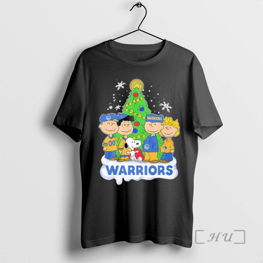 Trending Peanuts Comic Tree Golden State Warriors - Adult & Kids T-Shirts, Sweatshirts & Hoodies apparel design preview 1