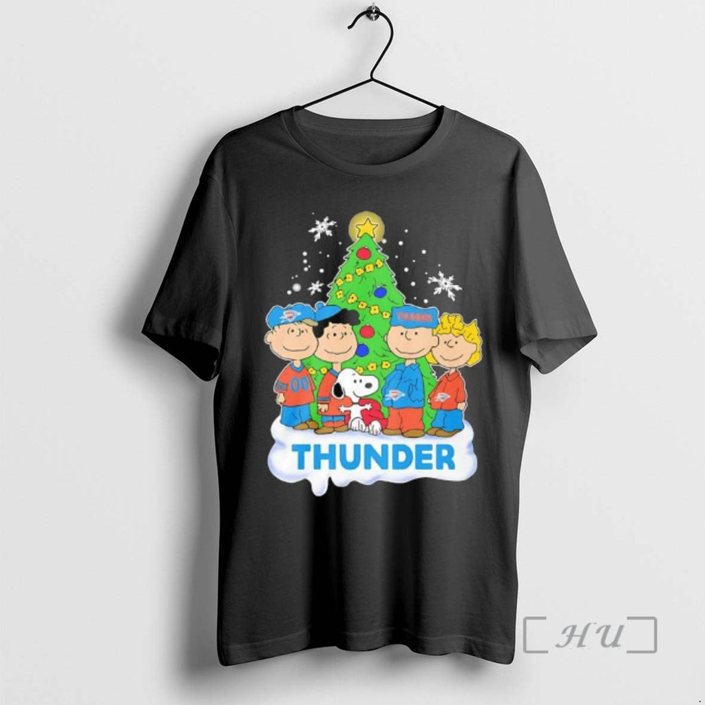 Trending Peanuts Comic Tree Oklahoma City Thunder - Adult & Kids T-Shirts, Sweatshirts & Hoodies apparel design preview 1