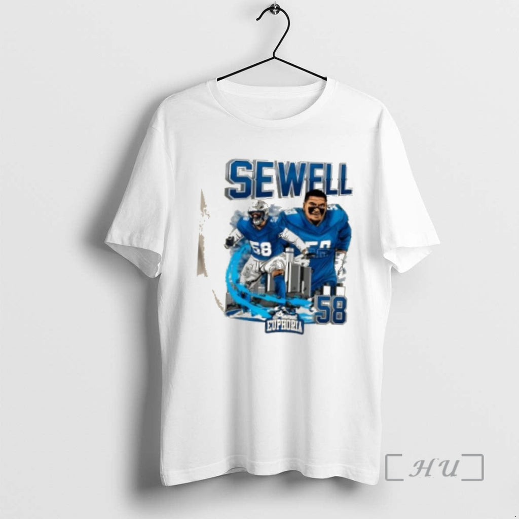 Trending Penei Sewell Detroit Lions Football City - Adult & Kids T-Shirts, Sweatshirts & Hoodies apparel design preview 1