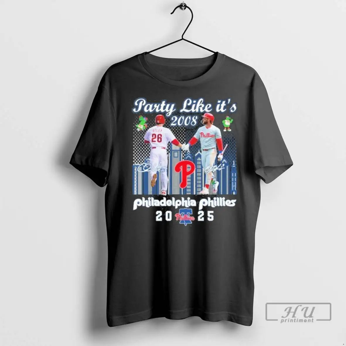 Trending Phillies Party Like Its 2008 Player - Adult & Kids T-Shirts, Sweatshirts & Hoodies apparel design preview 1