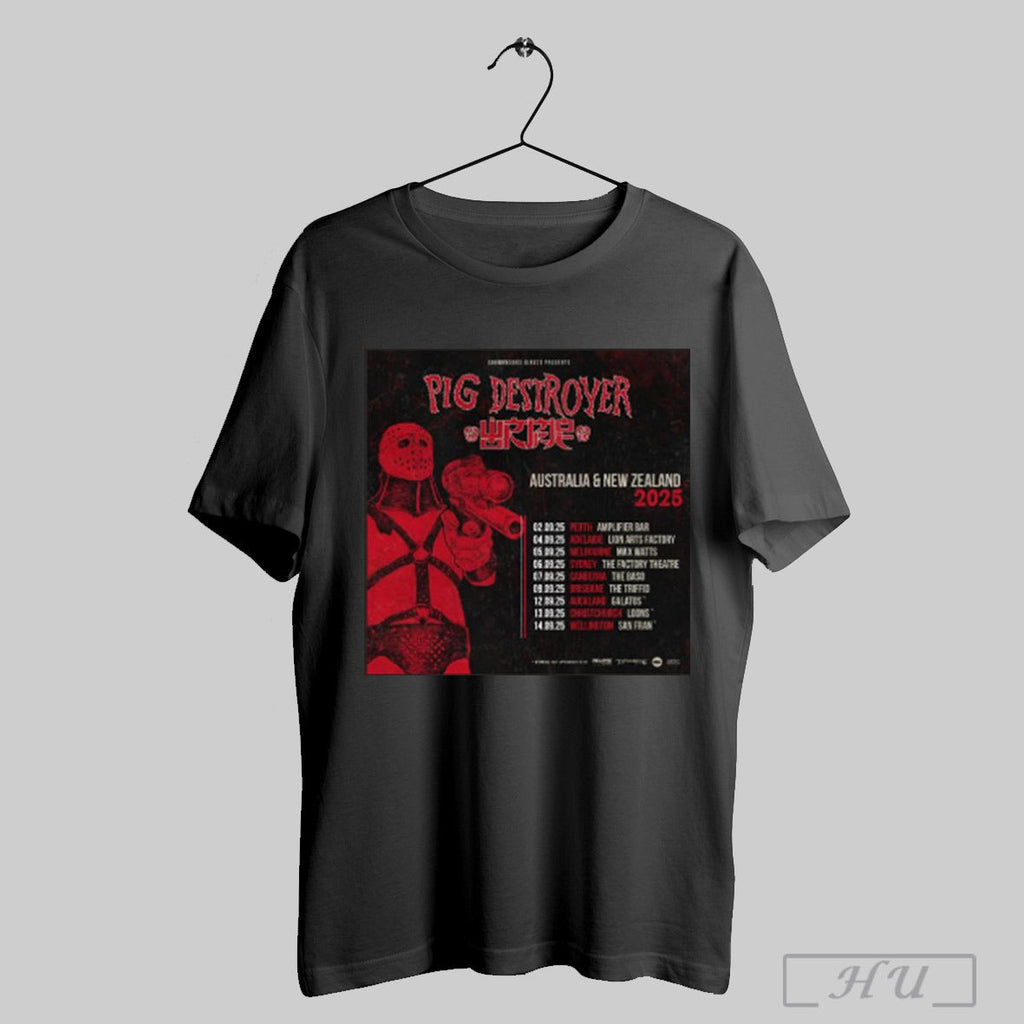Trending Pig Destroyer With Wormrot Band Australia - Adult & Kids T-Shirts, Sweatshirts & Hoodies apparel design preview 1