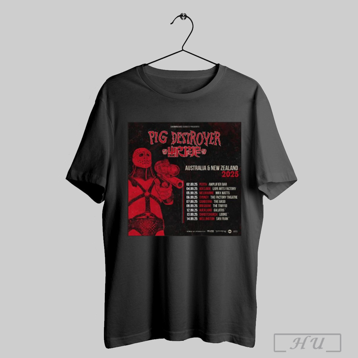 Trending Pig Destroyer With Wormrot Band Australia - Adult & Kids T-Shirts, Sweatshirts & Hoodies apparel design preview 1