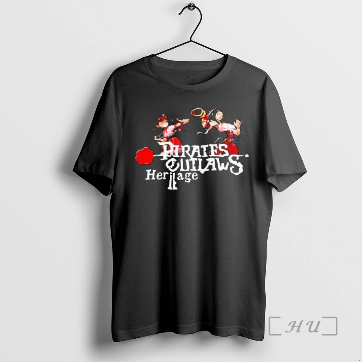 Trending Pirates Outlaws 2 Heritage Video Game - Adult & Kids T-Shirts, Sweatshirts & Hoodies apparel design preview 1