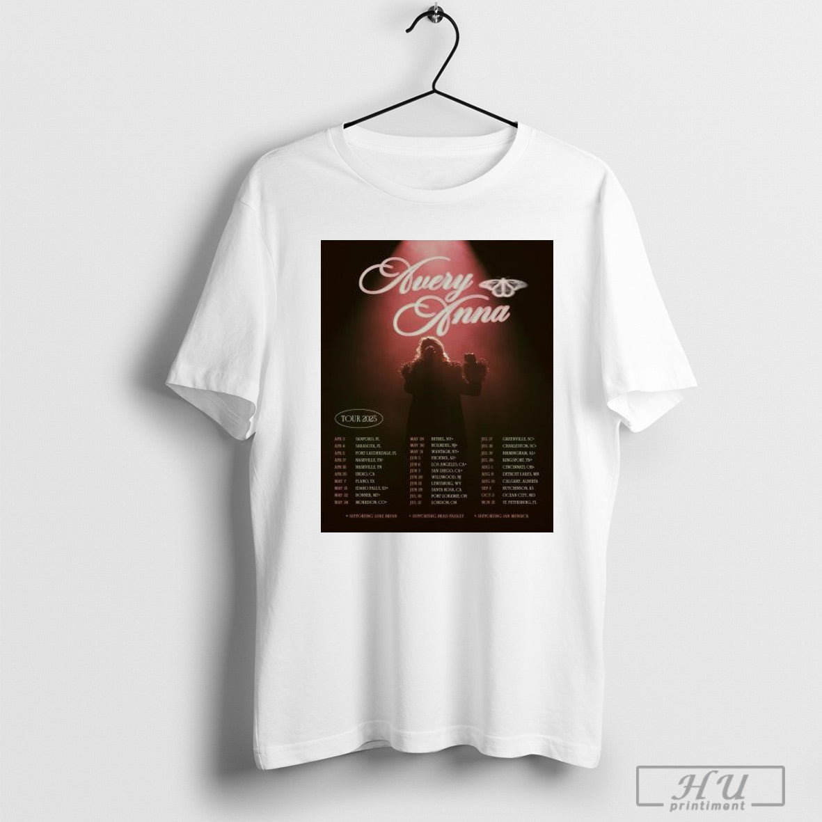 Trending Poster Avery Anna Tour 2025 Supporting Like - Adult & Kids T-Shirts, Sweatshirts & Hoodies apparel design preview 1