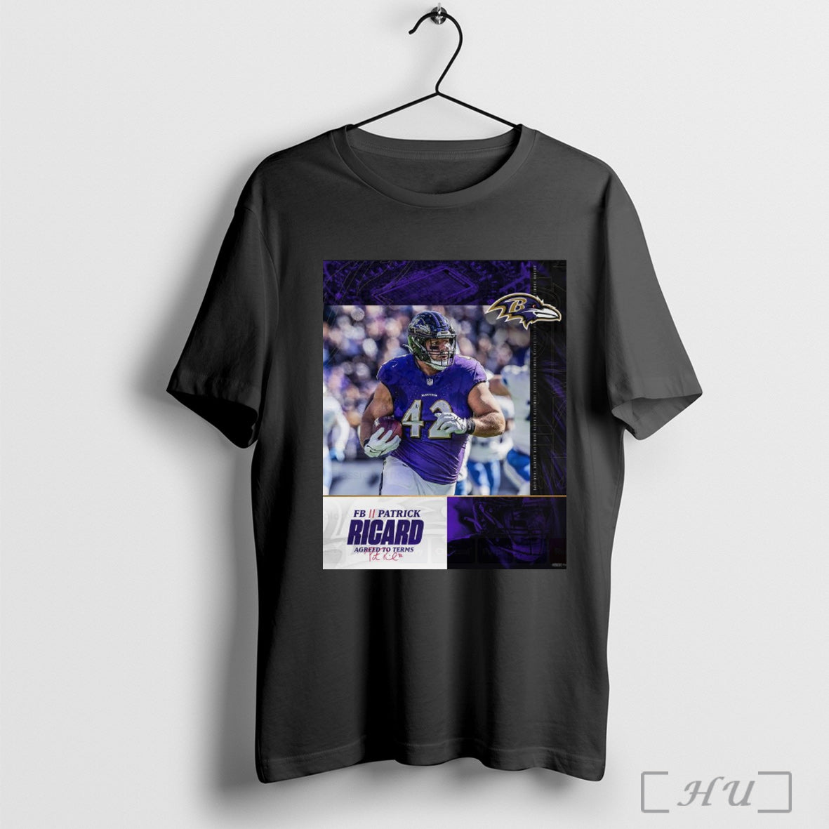 Trending Poster Baltimore Ravens Have Agreed To Terms - Adult & Kids T-Shirts, Sweatshirts & Hoodies apparel design preview 1