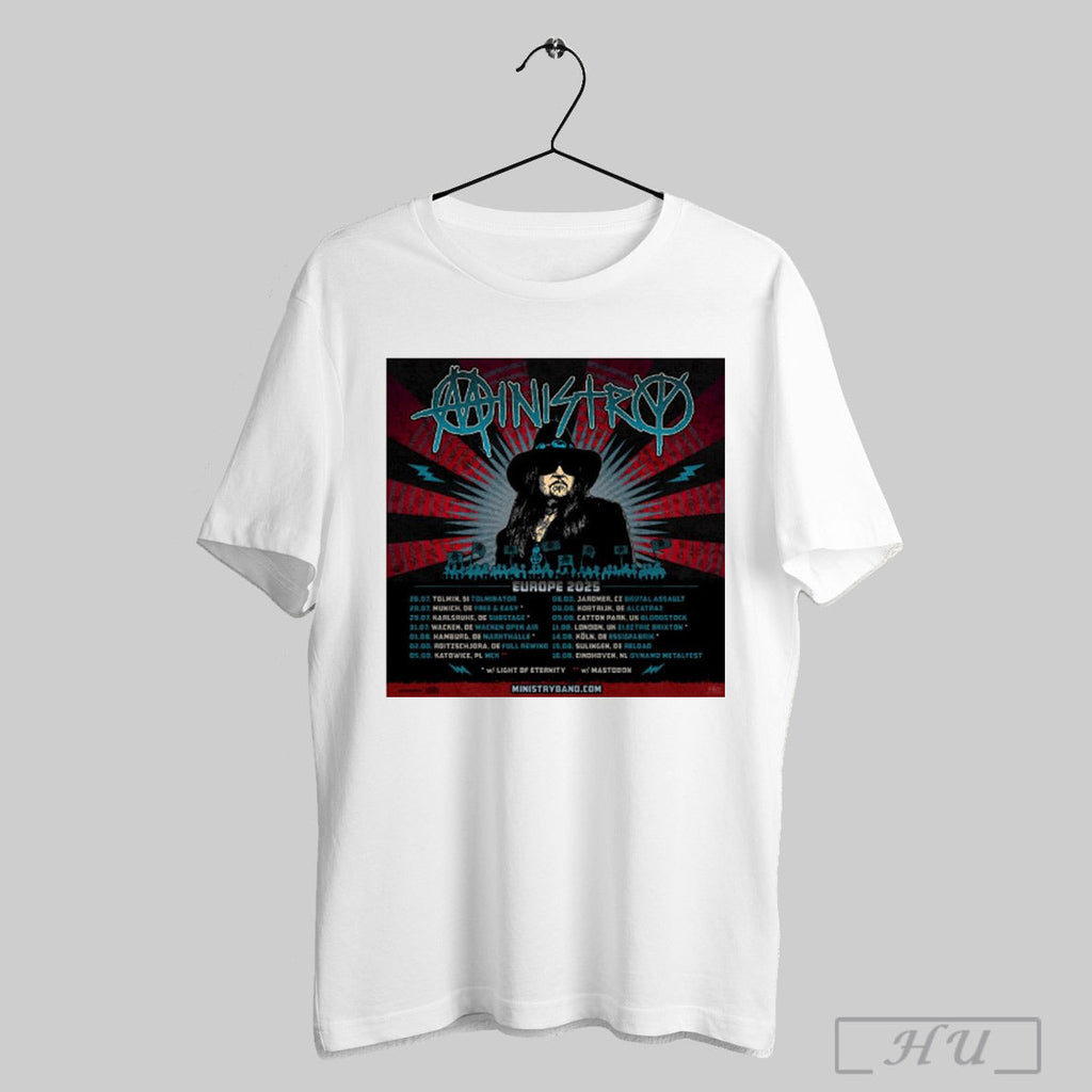 Trending Poster Ministry Summer Europe Tour 2025 - Adult & Kids T-Shirts, Sweatshirts & Hoodies apparel design preview 1