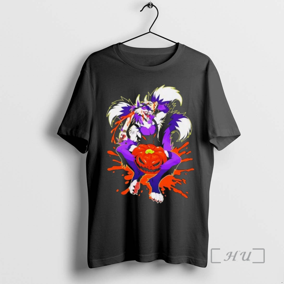 Trending Pumpkin Frisko Fox Black - Adult & Kids T-Shirts, Sweatshirts & Hoodies apparel design preview 1