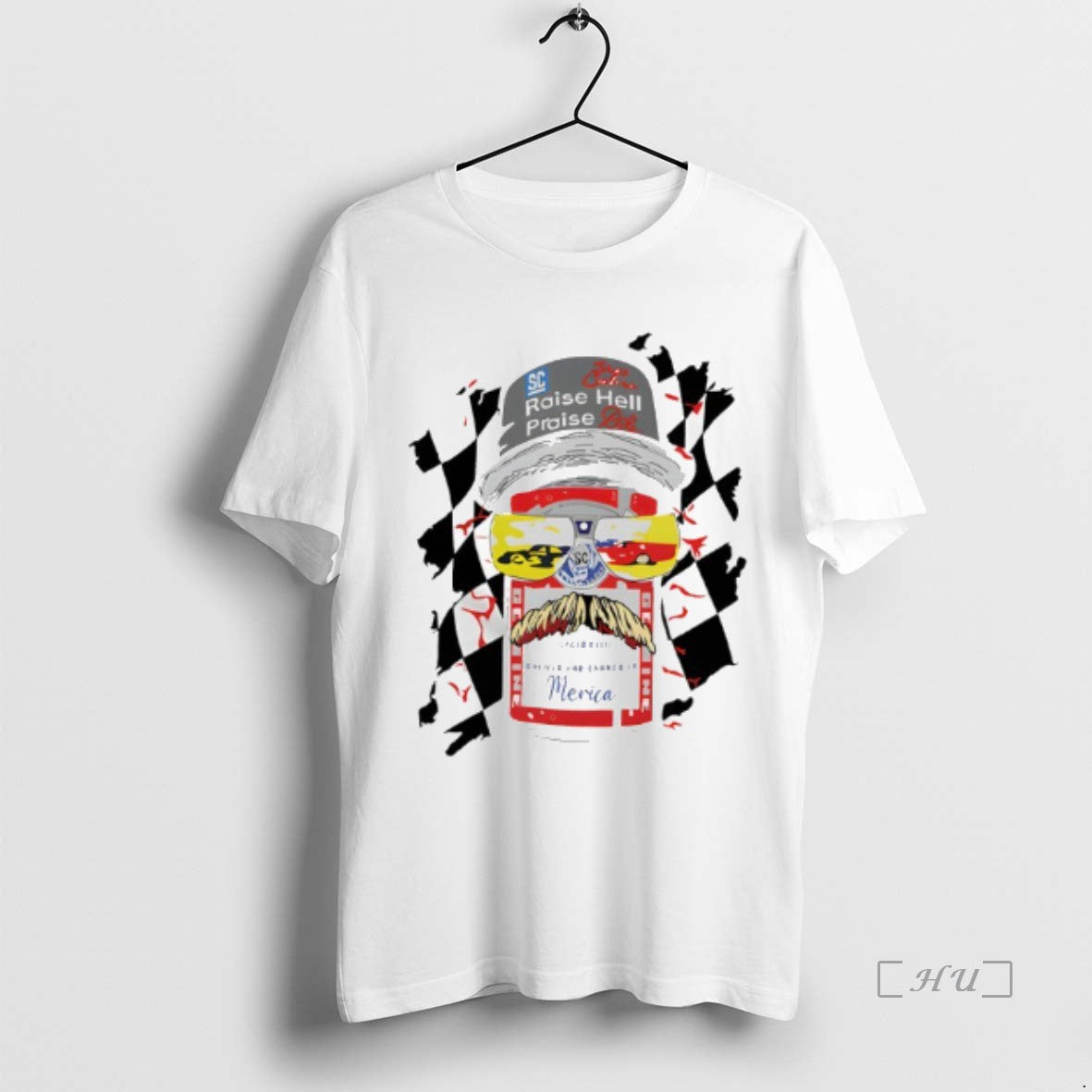 Trending Raise Hell Praise Dale Car Racing - Adult & Kids T-Shirts, Sweatshirts & Hoodies apparel design preview 1