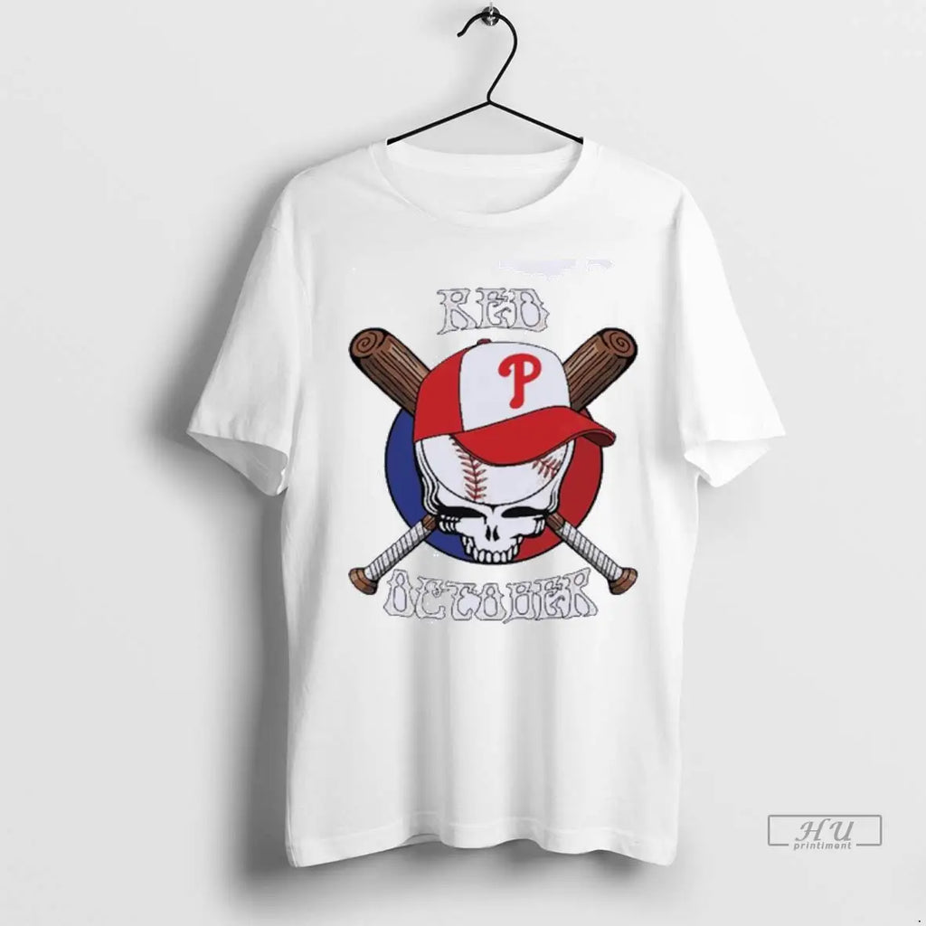 Trending Red October Stealie Phillies Playoff - Adult & Kids T-Shirts, Sweatshirts & Hoodies apparel design preview 1