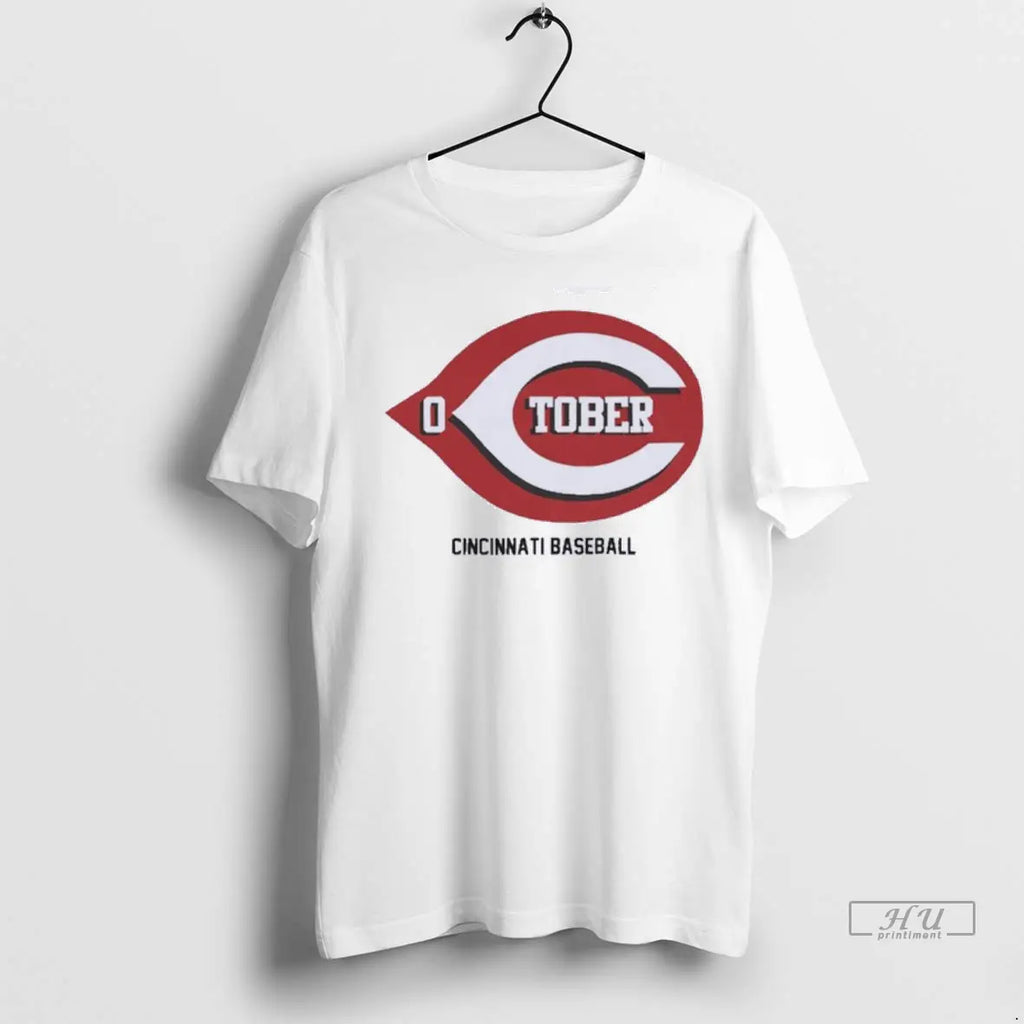 Trending Redtober Cincinnati October Baseball - Adult & Kids T-Shirts, Sweatshirts & Hoodies apparel design preview 1
