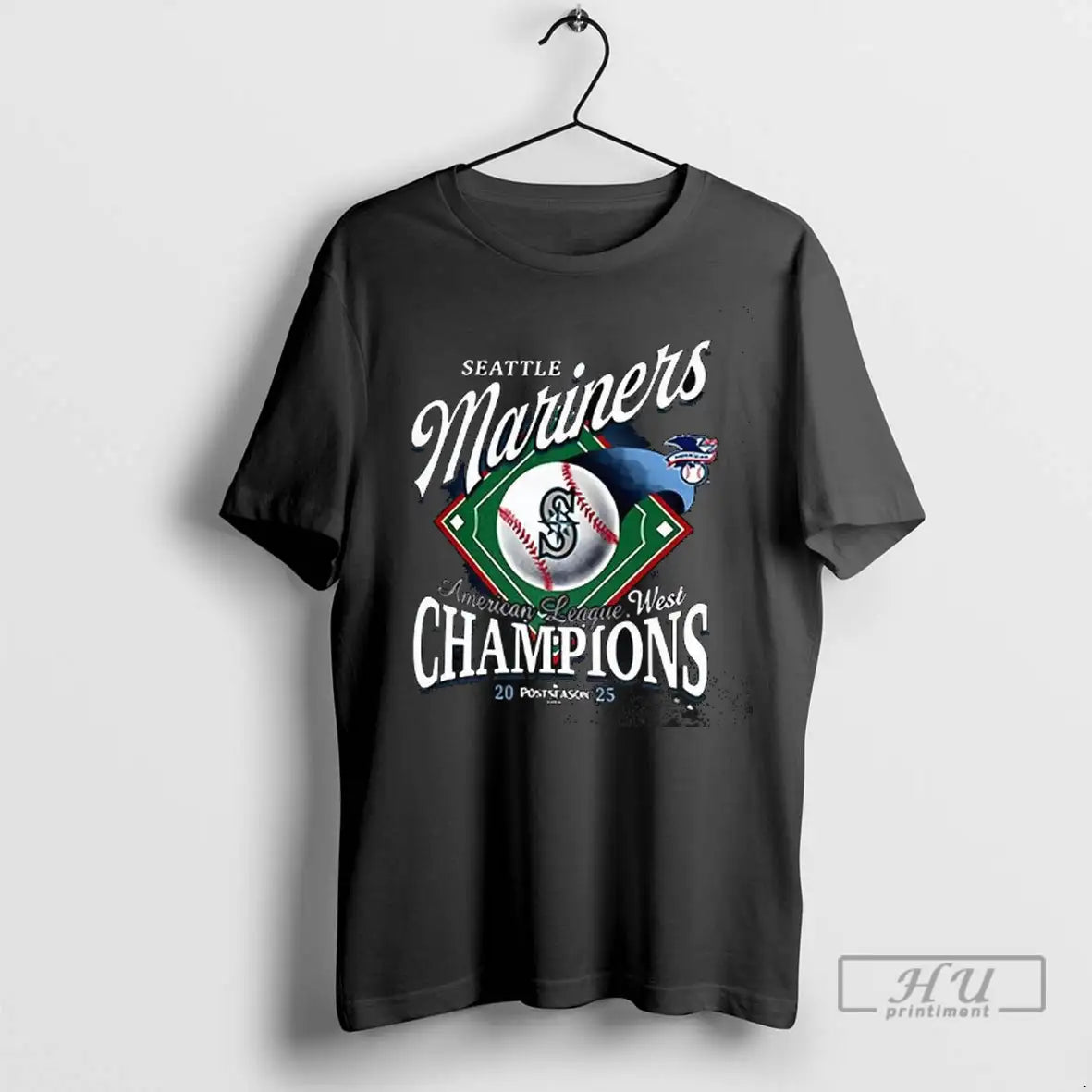 Trending Seattle Mariners 2025 Amnerican League West - Adult & Kids T-Shirts, Sweatshirts & Hoodies apparel design preview 1
