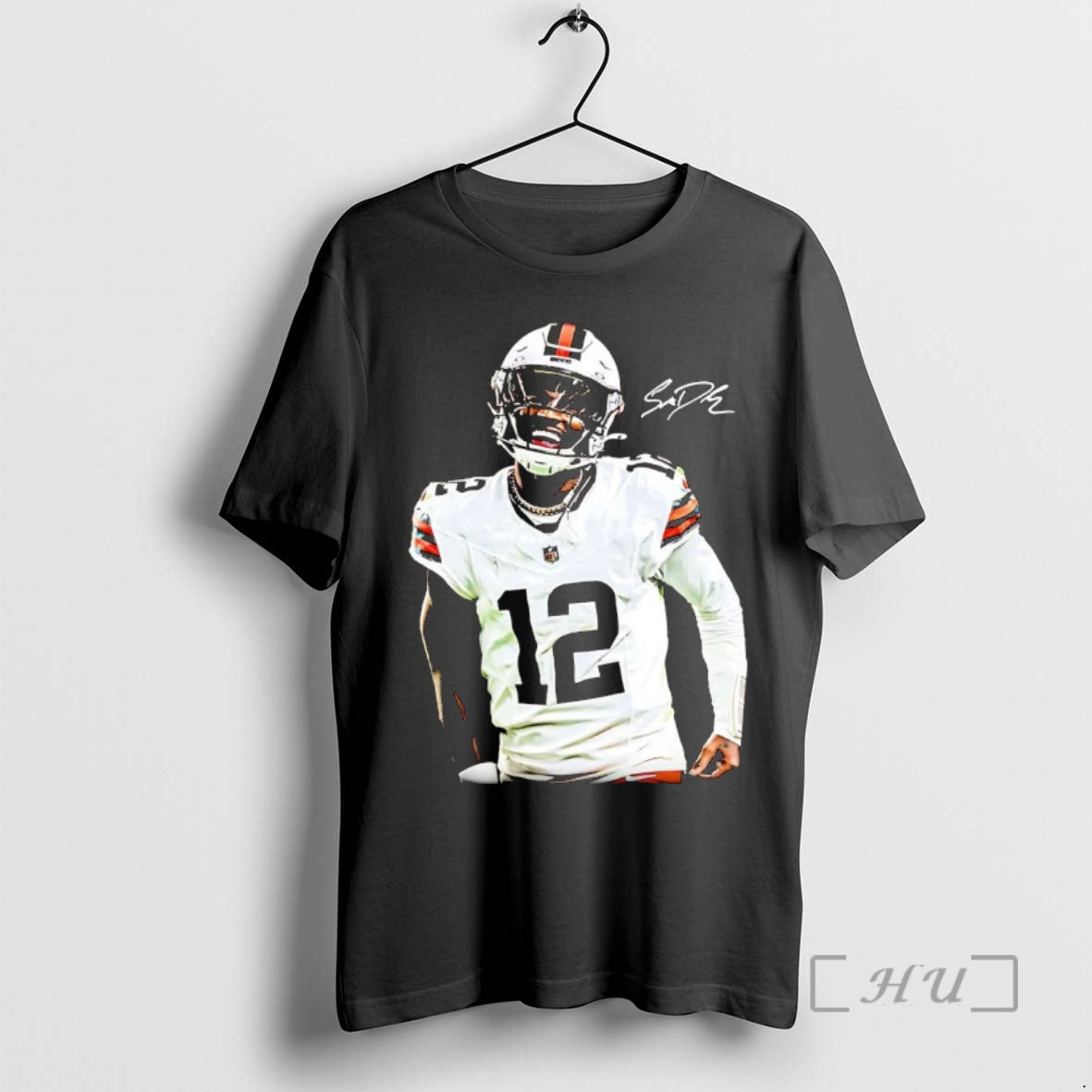 Trending Shedeur Sanders Debut Signature Cleveland - Adult & Kids T-Shirts, Sweatshirts & Hoodies apparel design preview 1
