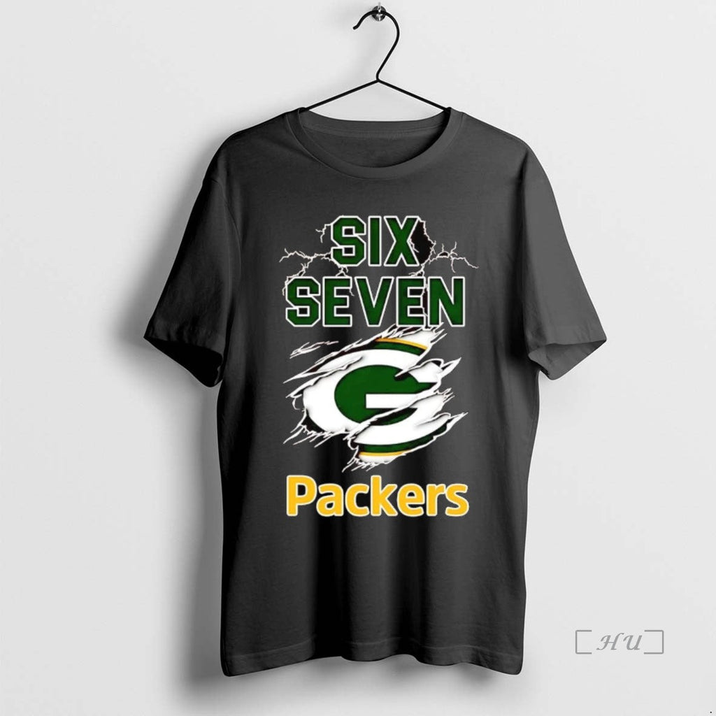 Trending Six Seven Green Bay Packers Inside Me - Adult & Kids T-Shirts, Sweatshirts & Hoodies apparel design preview 1